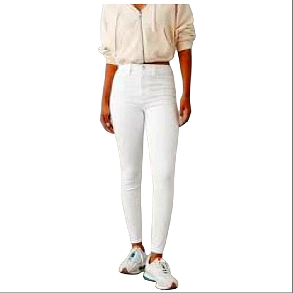 American Eagle Outfitters Women's Crisp White Skinny Jeans Size 20 Short  NWT - Picture 5 of 11